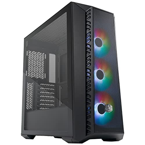 Image of Cooler Master MasterBox 520 Mesh PC Case – Mid-Tower ATX Chassis with 3 x Pre-Installed Fans, Multiple Airflow Configurations, Mesh Front Panel & TG Side Panel, ARGB Controller Included - Black