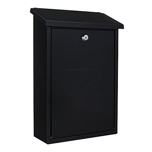 Image of Rottner Parma Mailbox Steel Anthracite Grey Cylinder Lock 2 Keys Wall-Mounted Mailbox Including Mounting Material