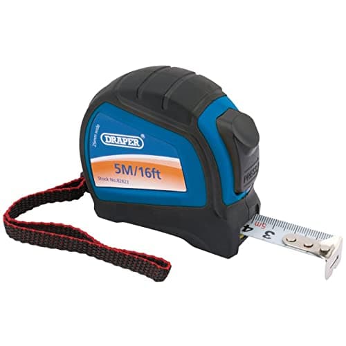 Image of Draper 82823 5M/16ft Professional Measuring Tape Black and 5 m/16 ft