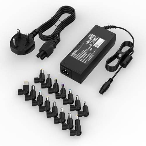 Image of Universal Laptop Charger UK 100W AC Power Adapter with 15 Tips Compatible with Lenovo HP Dell Acer Asus Samsung Toshiba Sony IBM Fujitsu Gateway Notebook Ultrabook Chromebook Laptop Charger