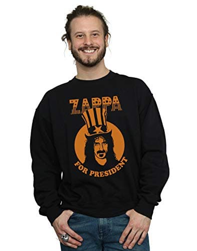 Image of Absolute Cult Frank Zappa Men's For President Sweatshirt Black Large