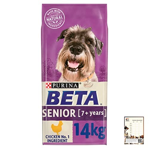 Image of PetsMagnet 14kg BETA with Chicken Senior Dry Dog Food plus Feeding Reminder