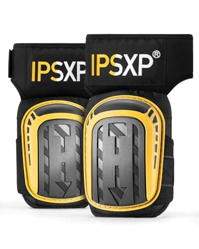 Image of IPSXP Professional Knee Pads for Work,Gardening & Construction Knee Pads for Men and Women with Thick Double Gel Cushion, Strong Adjustable Non-Slip Straps,1 Pair