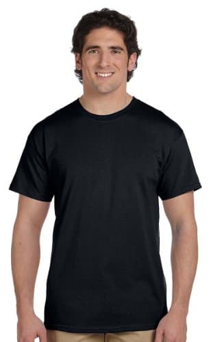 Image of Gildan Mens Heavy Cotton Short Sleeve T-Shirt (M) (Black)