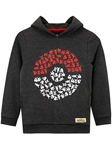 Image of Pokémon Boys Hoodie | Pikachu Kids Hoodie with Pokeball Design Age 10 to 11 Years Multicoloured