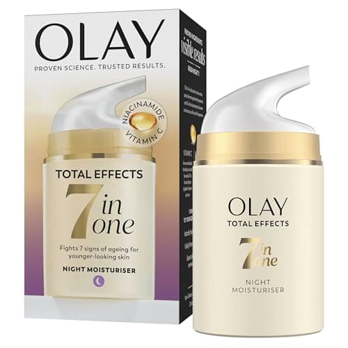 Image of Olay Total Effects 7in1 Night Moisturiser With Niacinamide, 50ml