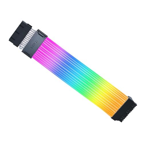 Image of Lian Li Strimer Wireless 24 Pin (PW24-1W) - Addressable RGB Power Extension Cable - 2.4 GHz Wireless Control - Wireless Controller NOT Included and it is Required