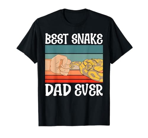 Image of Snake Serpent Dad Father Retro Best Snake Dad Ever T-Shirt