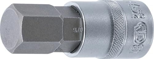 Image of BGS 2753 | Bit Socket | length 70 mm | 12.5 mm (1/2") Drive | internal Hexagon 13/16"
