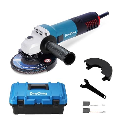 Image of Dong Cheng Angle Grinder 115mm 800W, Compact Angle Grinder with Storage Hard Case & Quick-Change Guard, Professional for Cutting, Grinding, Polishing & Rust Remove