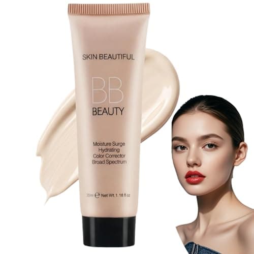 Image of BB Cream Light,SPF 50 Tinted Moisturiser&Foundation,Hydrating Full-Coverage Waterproof Concealer,Long-Lasting Skin Tone Correcting Face Cream,Colour Correcting Moisturiser for Women(Ivory white)
