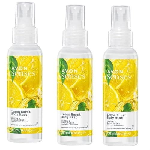 Image of 3 x Avon Scented Spritz Body Mist 100ml Previously Room Sprays (3 x Lemon Burst)