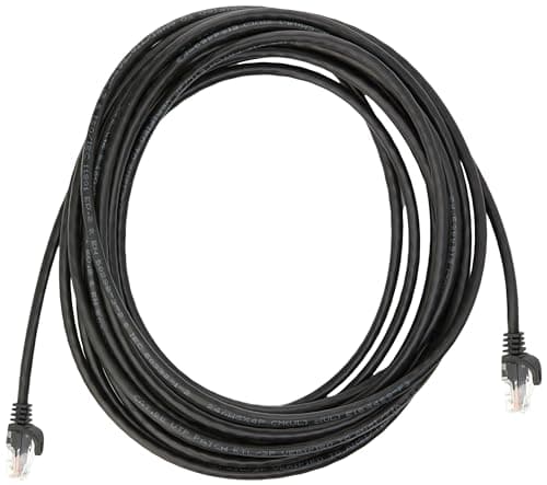 Image of StarTech.com 7m Black Cat5e Patch Cable with Snagless RJ45 Connectors - Long Ethernet Cable - 7 m Cat 5e UTP Cable (45PAT7MBK)