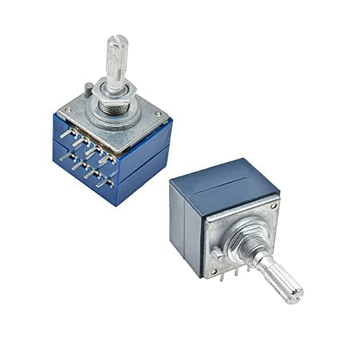 Image of ALPS Audio Volume Control Potentiometer RH2702 8 Pins Stereo Speaker Amplifier Volume Rotary Potentiometer,100K Ohm
