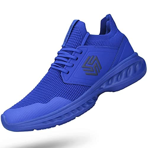 Image of Giniros Mens Hiking Shoes Non Slip Breathable Workout Shoes Lightweight Trainers Sapphire Blue 8 UK, Sapphire Blue, 9.5 UK