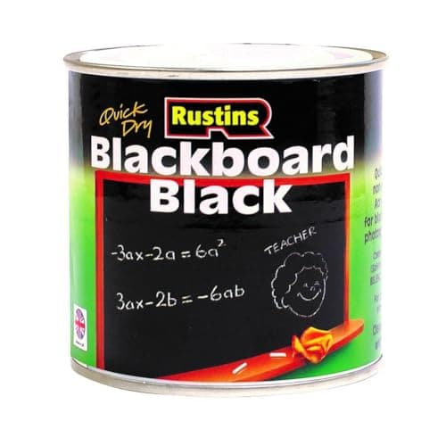 Image of RUSTINS Blackboard Black Paint - 100ml