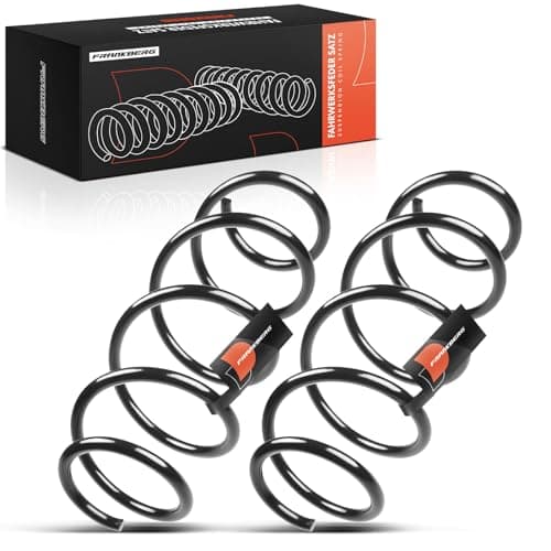 Image of Frankberg 2x Coil Spring Front axle Compatible with Grande Punto 199 1.2L 1.4L 2005-2012 Punto Evo 199 1.4L 2009-2012 Replace# 51812160