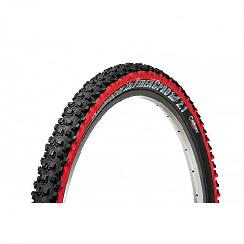Image of PANARACER Fire XC Pro Tubeless Compatible Folding Tyre, Black/Red, 26 x 2.1-Inch