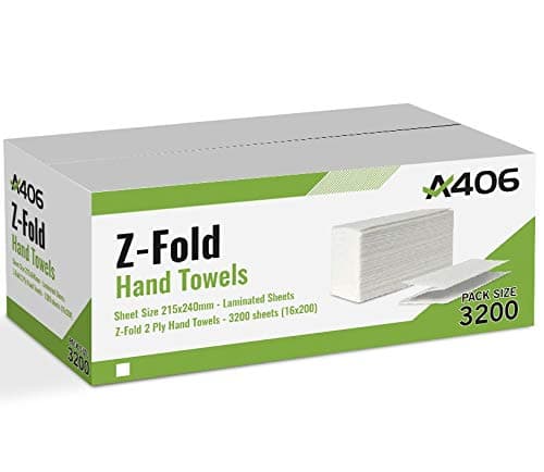 Image of Multifold Z Fold 2 Ply Luxury White Paper Hand Interfold Towel Case of 3200