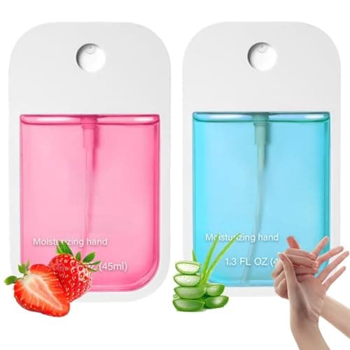 Image of 2PCS Mist Hydrating Hand Sanitize/r Spray for Adults,Hand Sani/tiser Spray,Ha/nd S/anitiser Mini,Spra/y Han/d Saniti/ser,Travel H/and Saniti/ser Spra/y(Strawberries and aloe vera)