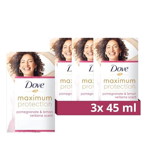 Image of Dove Maximum Protection Pomegranate & Lemon Verbena Anti-perspirant Cream Stick 3x 45 ml