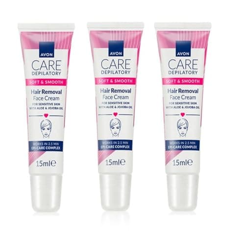 Image of Avon Care Soft & Smooth Face Facial Hair Removal Depilatory Cream 15ml (3)