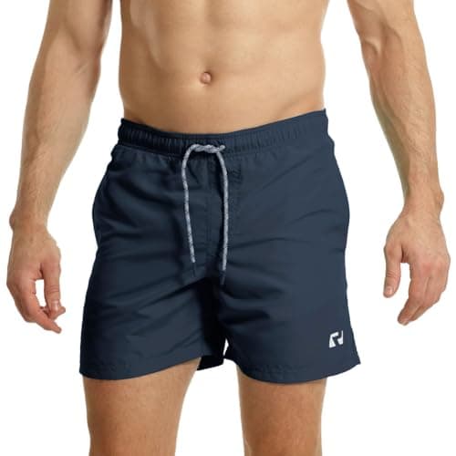 Image of RIPT Men's Essentials Quick Dry UV 50 Sun Protection Swim Shorts Trunks,Navy, M