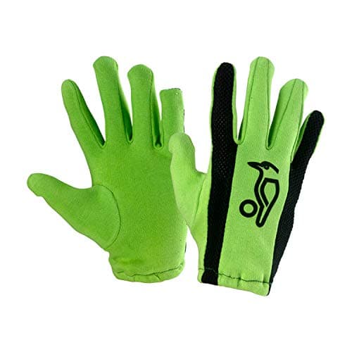 Image of Kookaburra Full Glove Cricket Batting Inners, Youth, Green/Black