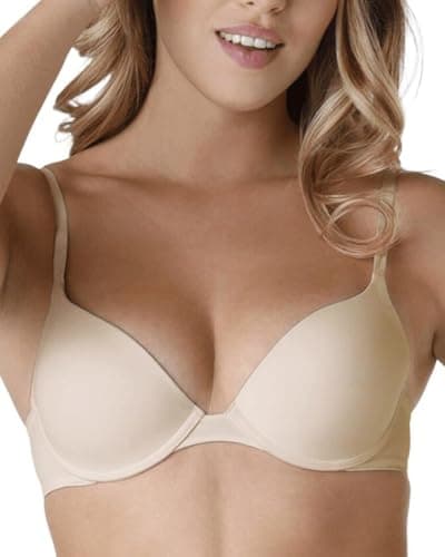 Image of Wonderbra Women T shirt Bra T Shirt Bra, Beige, 38FF