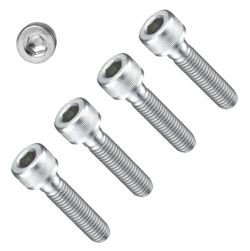 Image of TERF® M8 X 20mm Hex Socket Cap Head Machine Screws High Tensile Grade 12.9 Machine Screw M8 (8mm) X 20mm Allen Key Hexagonal Socket Cap Bolts - Pack of 10