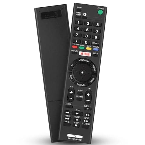 Image of Sony TV Remote Control Replacement for Bravia, Universal Remote Control for All Sony Televisions, RMT-TX100U- No Setup Required
