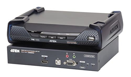 Image of Aten KE8952T 4K USB HDMI IP KVM Extender with PoE Transmitter Black