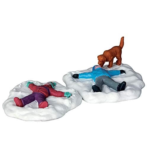 Image of Lemax Christmas Village Snow Angels Set Of 2-62444