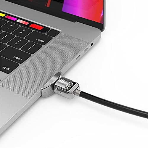Image of Compulocks compatible with MacBook Pro 16-inch Lock Adapter With Keyed Cable Lock - Security slot lock adapter - silver - with keyed cable lock