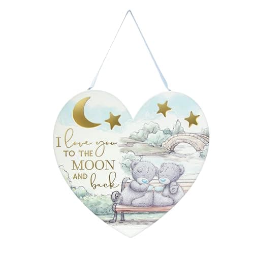 Image of Me to You Tatty Teddy Love You to the Moon & Back Hanging Plaque - Signature Collection