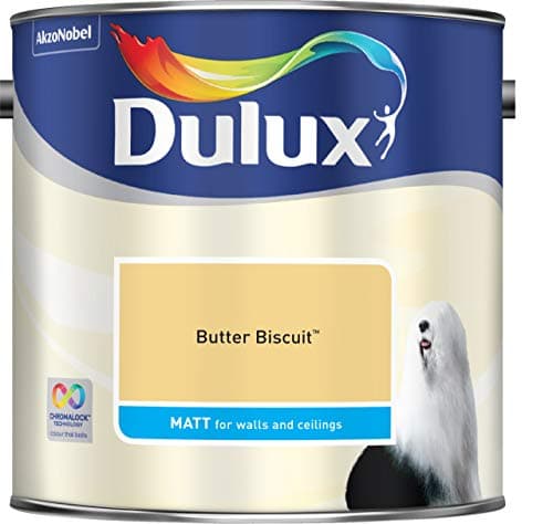 Image of Dulux 500006 Du Matt Paint, 2.5 L - Butter Biscuit
