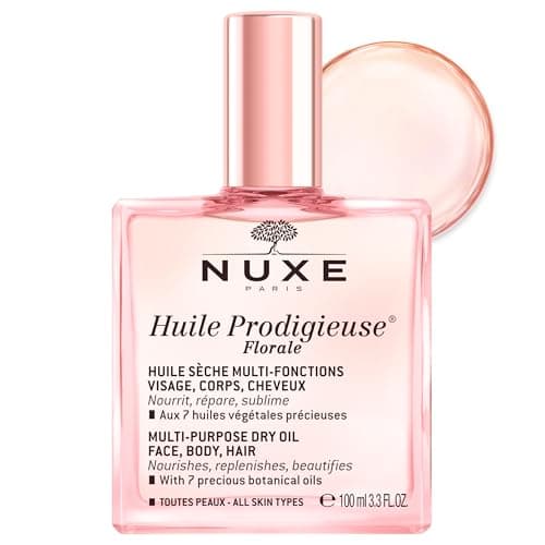 Image of Nuxe Huile Prodigieuse Florale Multi-Purpose Dry Oil 100ml, Nourishing Dry Oil, For Face, Body & Hair, With Delicate Floral Scent of Magnolia & White Musks, Vegan Formula