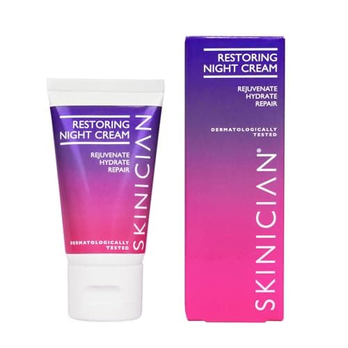 Image of SKINICIAN Advanced Restoring Night Cream - Anti-Ageing Face Cream with Vitamin C - Regenacell Formula for Younger Looking Skin in 4 Weeks - Evening Skincare - Vegan & Cruelty Free (50ml)