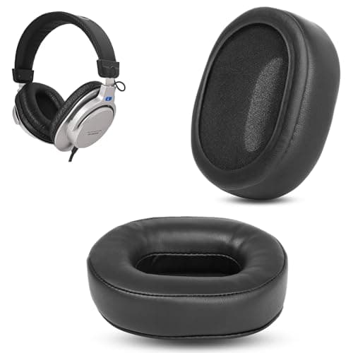 Image of RH-200 Headphone Ear pads replacement Compatible with Roland RH-200 RH-200S RH-300 RH-300V RH-5 RH5 Headphones(Protein Leather and Memory Foam ear cushions)