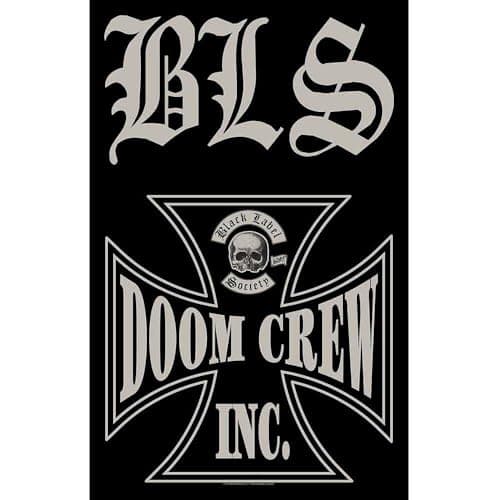 Image of Black Label Society Poster Doom Crew Band Logo Textile Flag 70cm x 106cm One Size