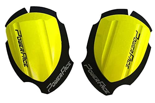 Image of Power Face Wood Knee Sliders – Race Neon Yellow