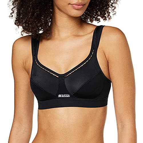 Image of Champion Women's Shock Absorber SN102 Active Classic Support Bra Sports Bra, Black, 32DD