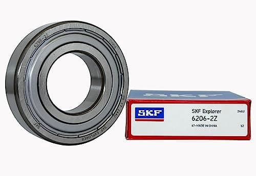 Image of 2PACK SKF Bearings 6206-2Z 30X62X16mm Double Metal Seal Bearings Double Deep Groove Ball Bearings