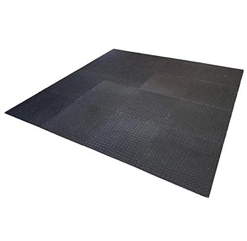 Image of Happy Hot Tubs Interlocking EVA Mat Base Surround Floor Protector for Hot Tub Spa Swimming Pool Gym Play Room Soft Flooring (16 Mats - 2.36m x 2.36m)