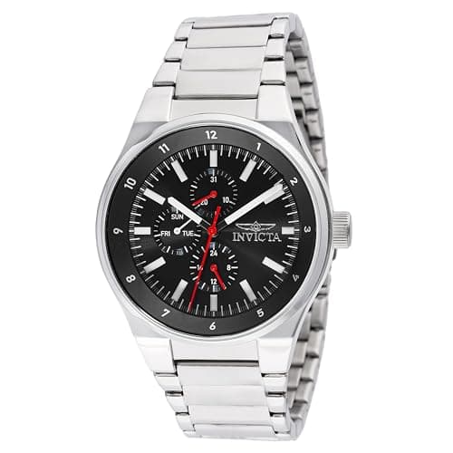 Image of Invicta Racing 47547 Men's Watch - Waterproof - Analogue - Quartz Movement - Stainless Steel with Black dial - 44mm