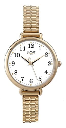 Image of Limit Ladies Gold Expanding Bracelet Watch with White Dial 6963