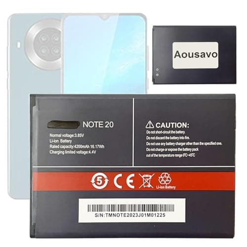 Image of Aousavo Cubot Note 20 Note 20 Pro Replacement Battery Compatible with Cubot Note 20 Note 20 Pro