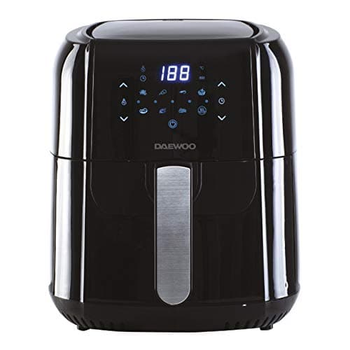 Image of Daewoo 5.5L Digital Air Fryer, Healthy Low Fat No Oil Cooking, Baking, Frying and Roasting, with Automatic Shut Off and Overheat Protection, Ideal for Chips, Chicken and Veg, Black, SDA1804