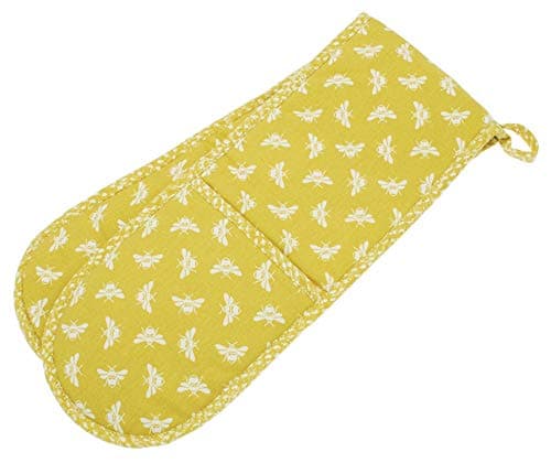 Image of Walton & Co - Bumblebee Ochre 100% Cotton Double Oven Glove