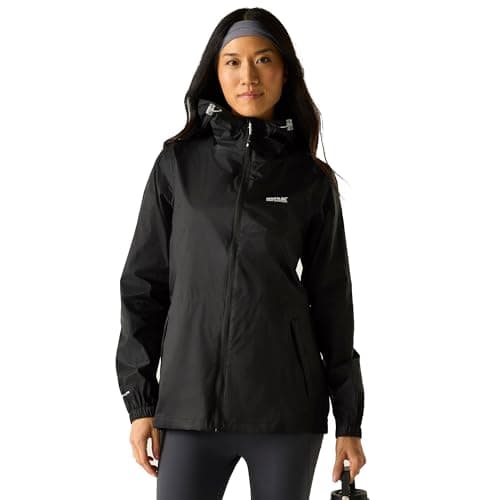 Image of Regatta Womens Pack-It III Jacket Waterproof Pack Away Hiking Walking Coat 28 Black